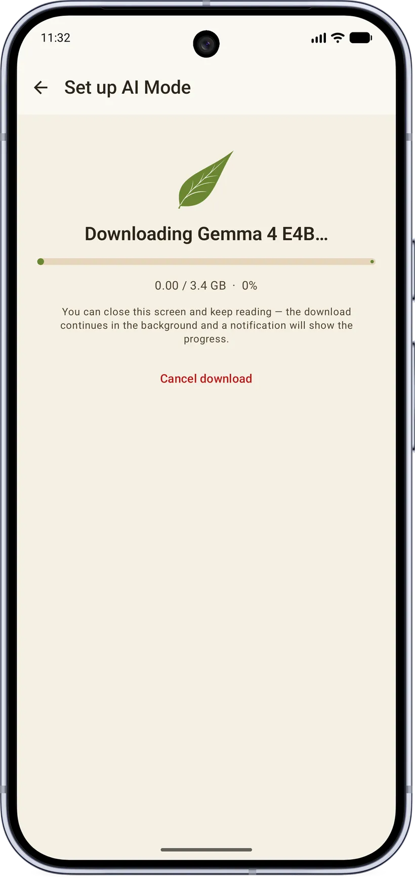 Downloading the model