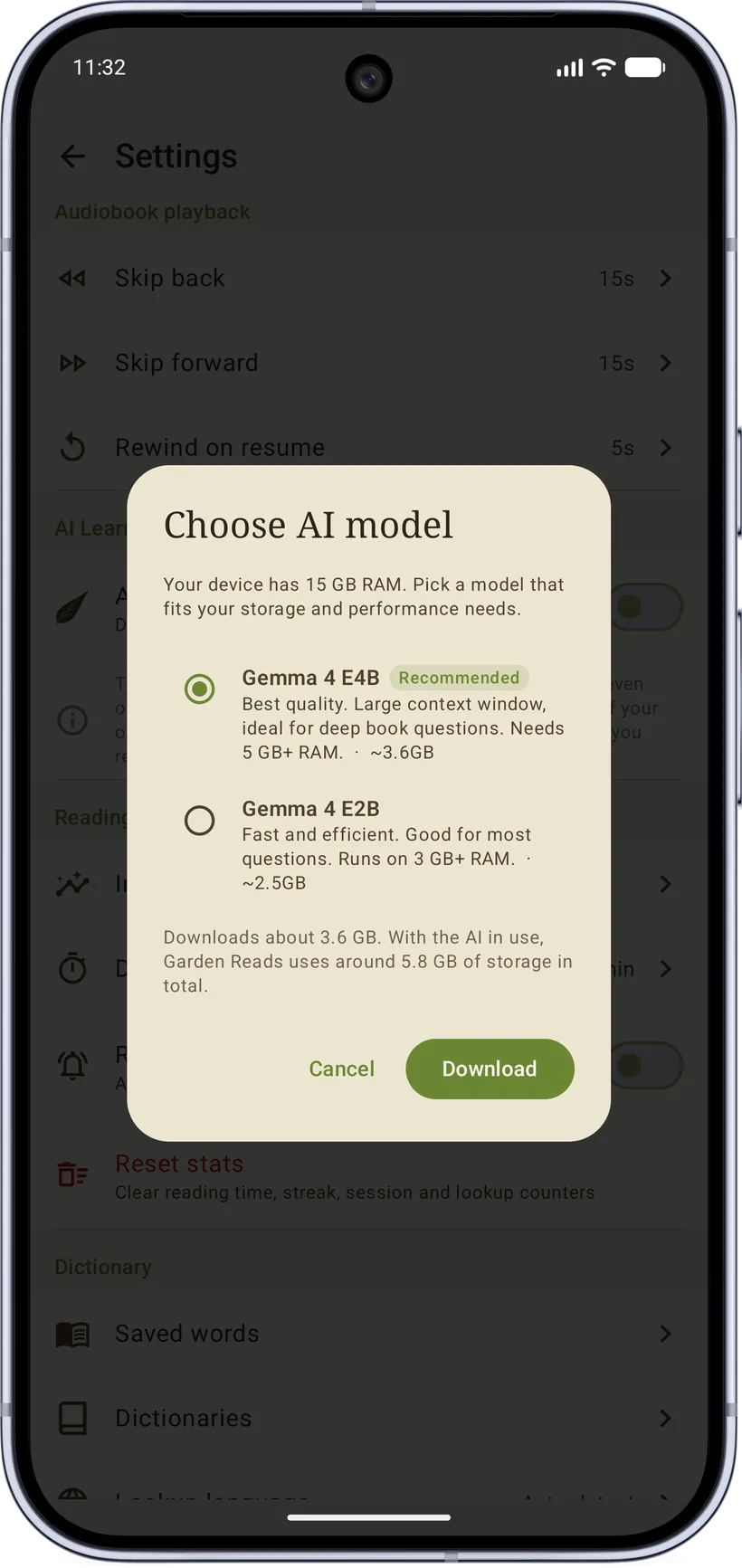 Choose a model