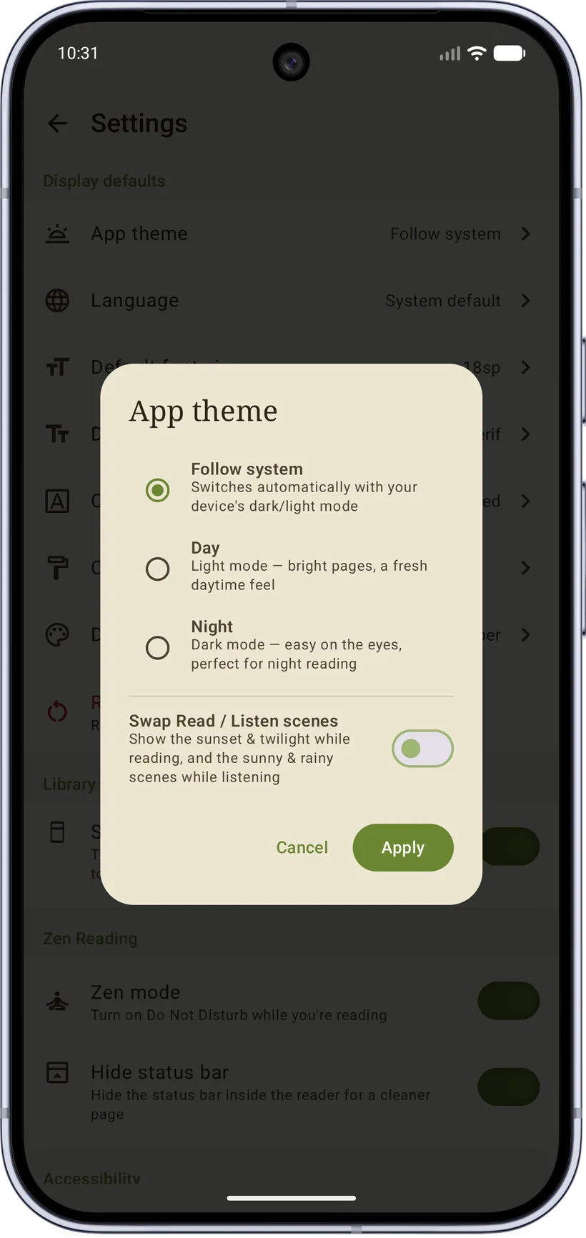 App theme