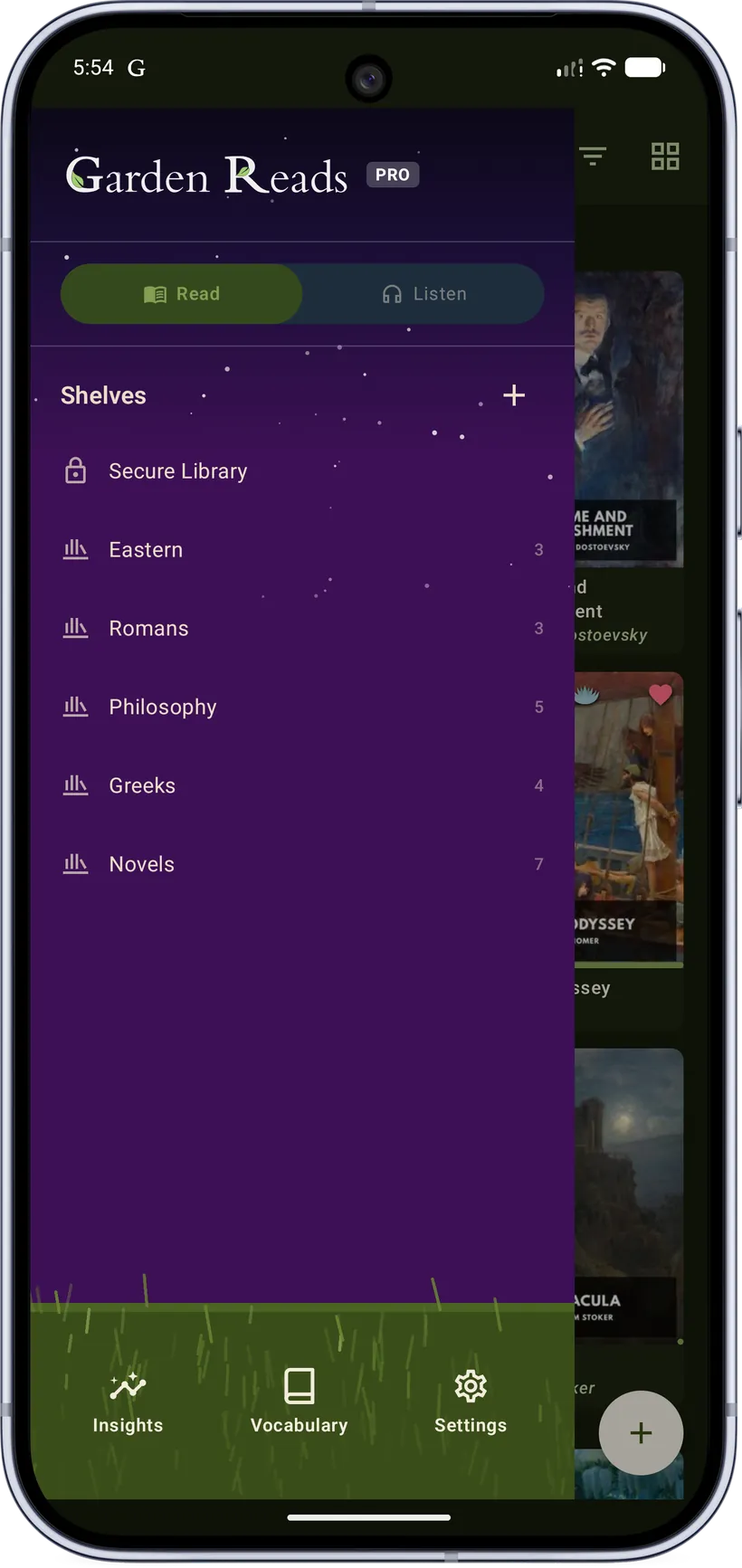 Dark mode — alternate scene