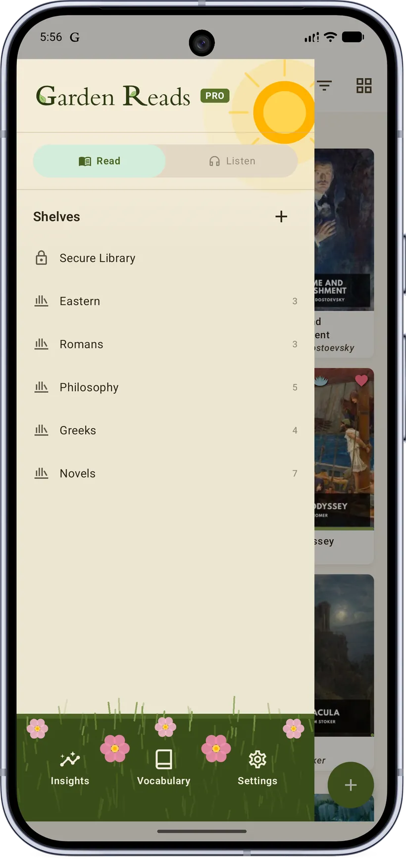Read · light mode