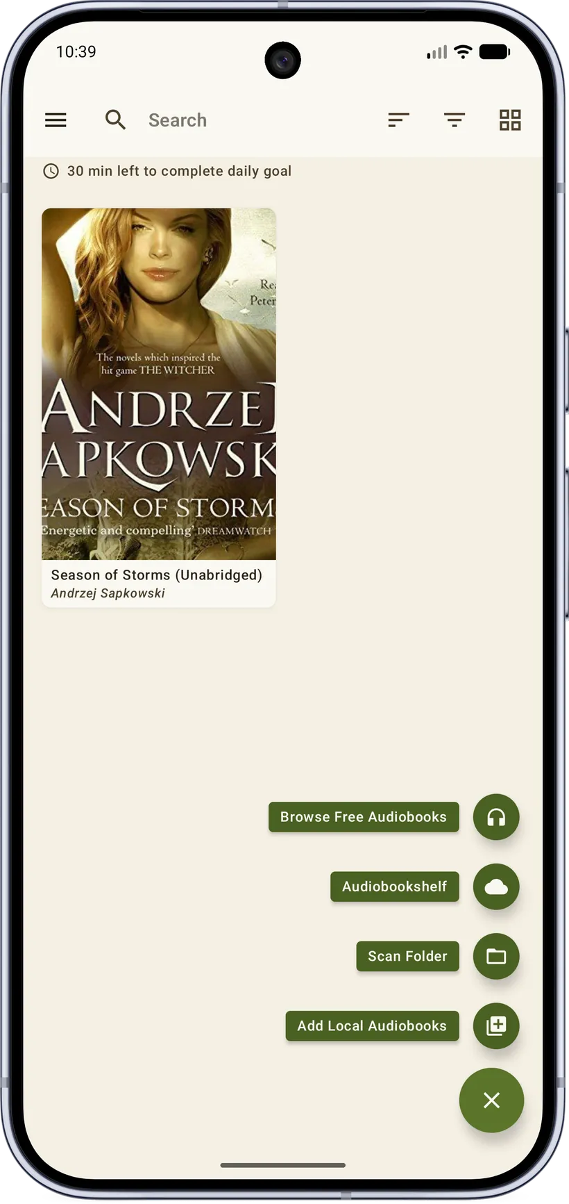 Import audiobooks