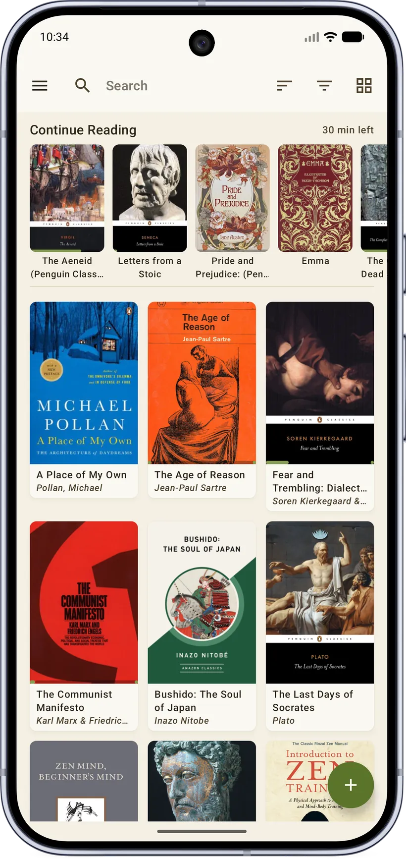 Library — 3×3 grid