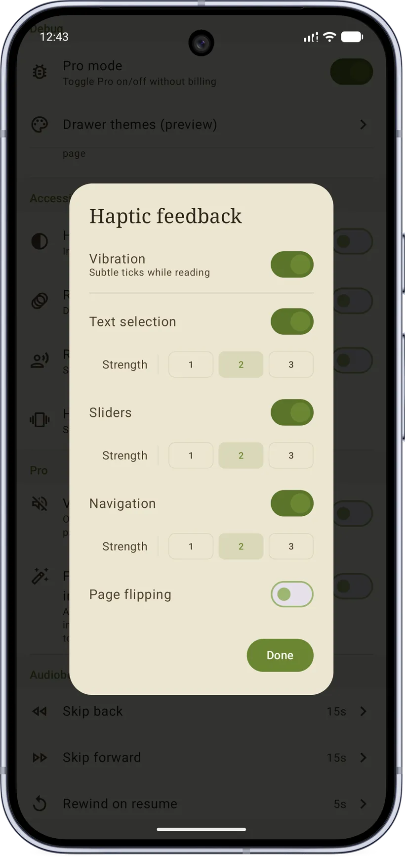 Haptic categories
