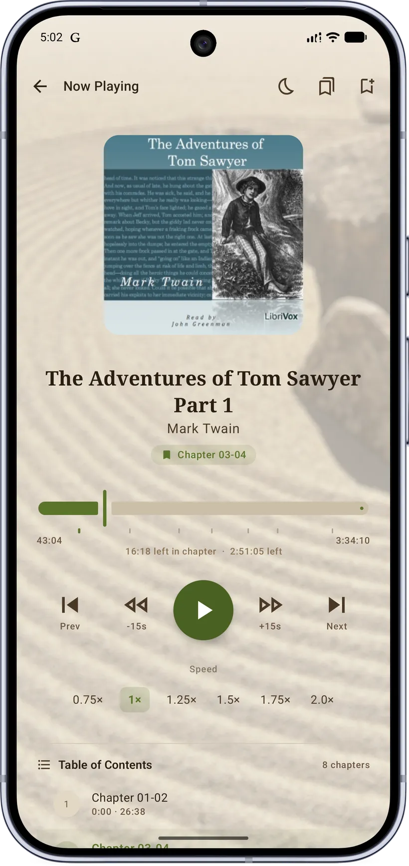 Audiobook player