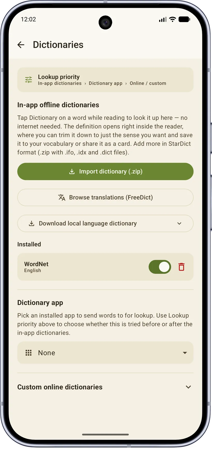 Offline translation