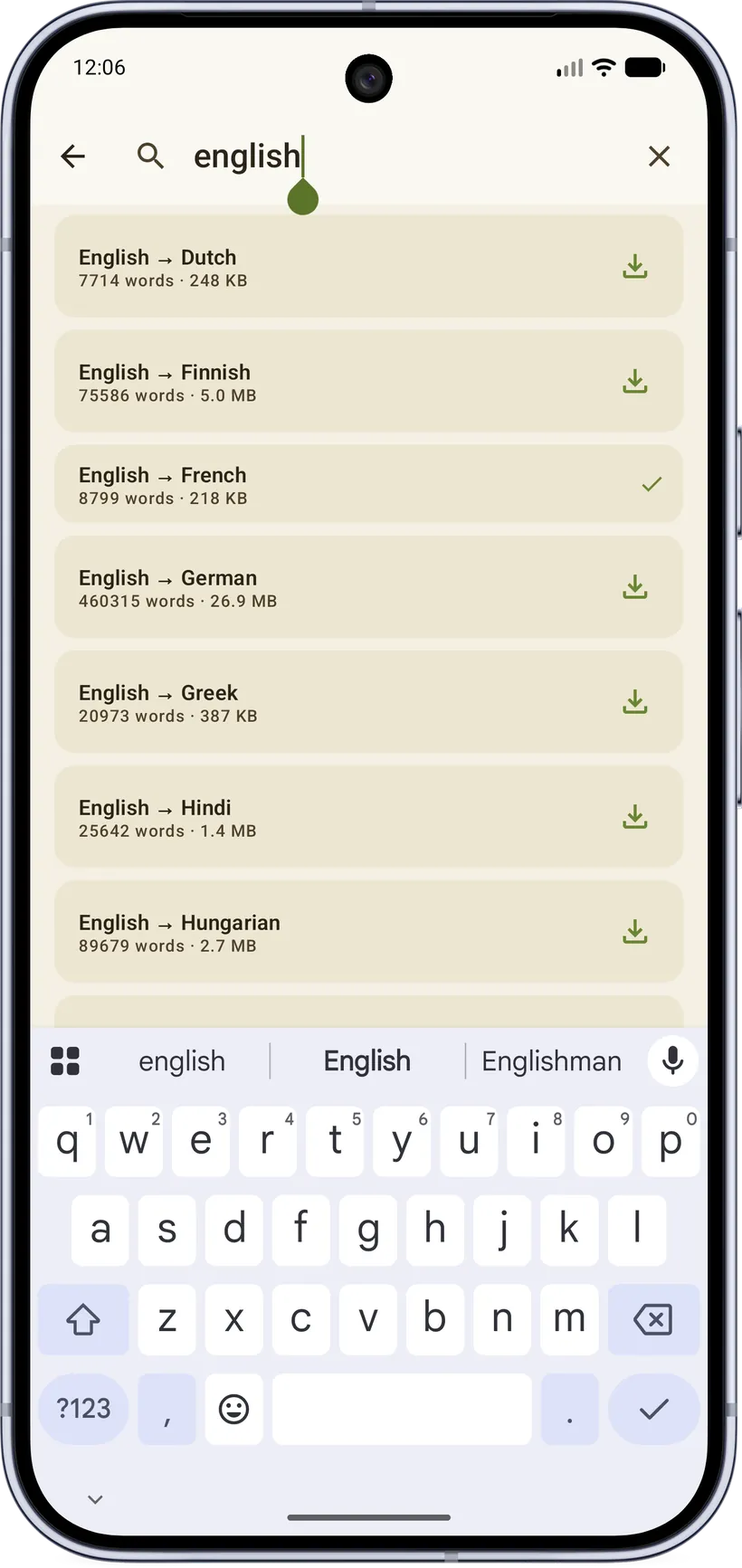 Translation package