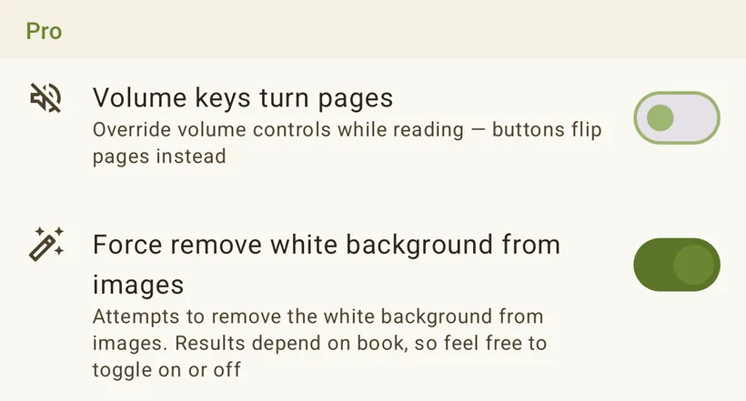 Setting enabled